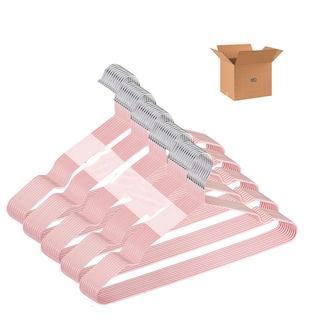 Foto 1 | Kit 50 Ganchos Para Ropa Antideslizantes Metalicos Perchas Ropa Eo Safe Imports Esi-20585 Rosa