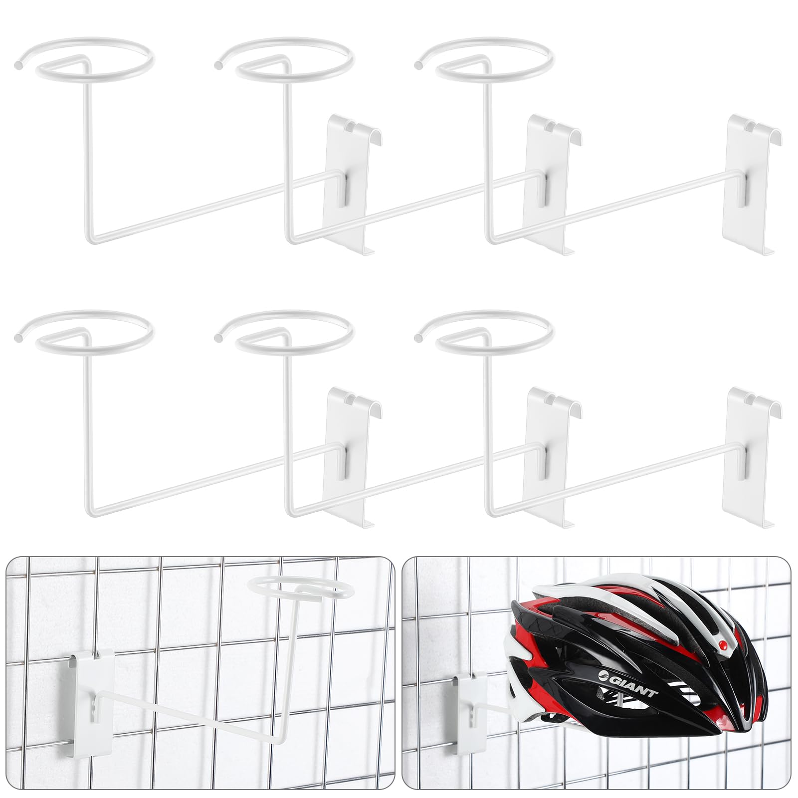 Foto 1 | Expositor De Sombreros Blulu Para Gridwall De Metal Para Sombreros Y Cascos  6 Unidades - Venta Internacional.