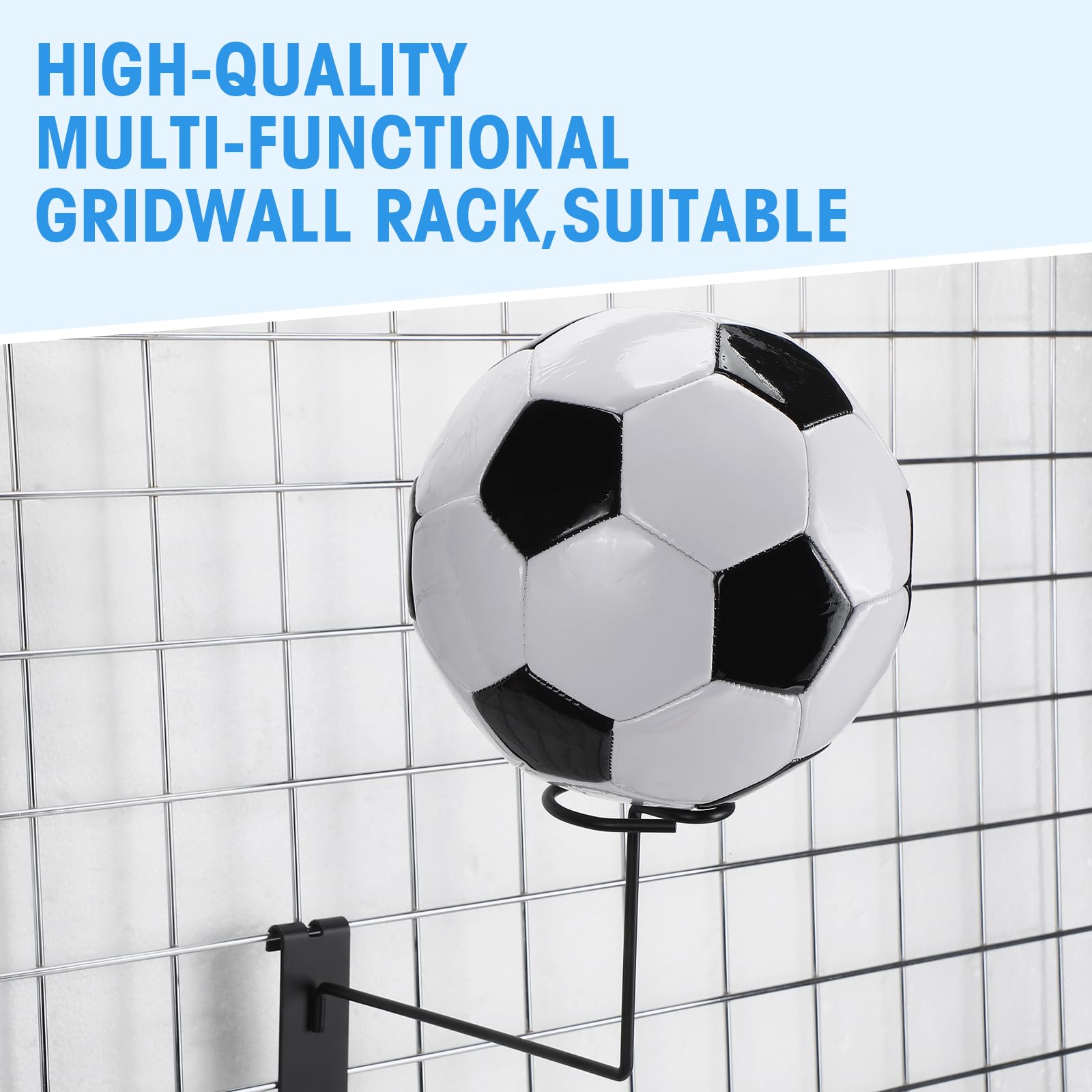 Foto 5 | Expositor De Sombreros Blulu Para Gridwall De Metal Para Sombreros Y Cascos  6 Unidades - Venta Internacional.