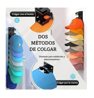 Foto 5 | Gancho Organizador De Gorras 2 Piezas