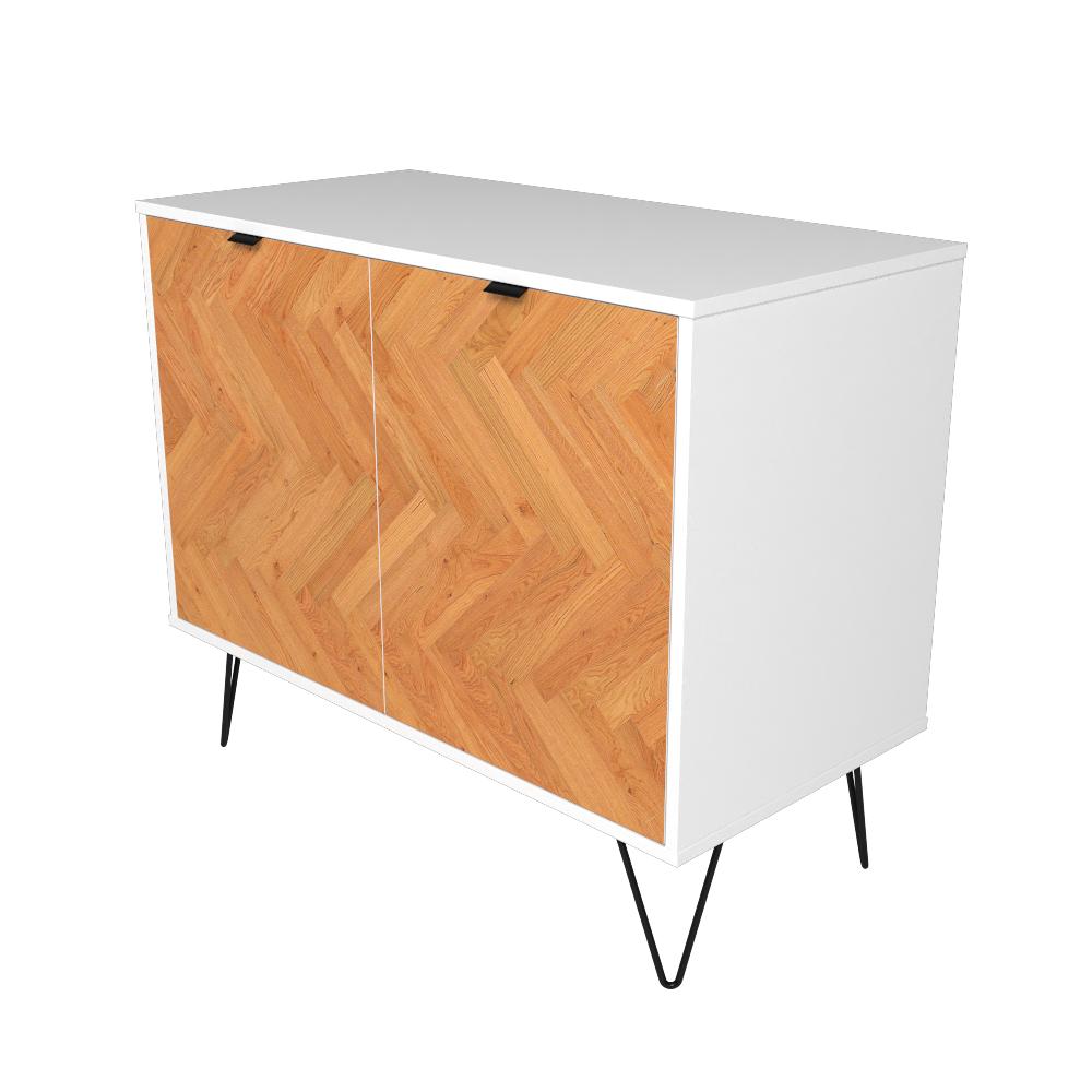 Foto 6 pulgar | Modular Credenza Ibiza Midtown Concept Estilo Bufetera 2 Puertas color Blanco