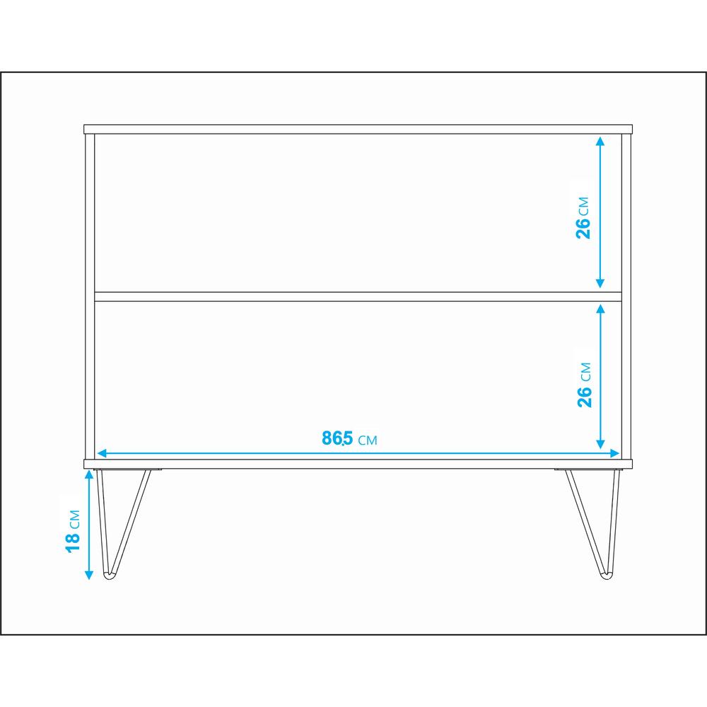 Foto 9 pulgar | Modular Credenza Ibiza Midtown Concept Estilo Bufetera 2 Puertas color Blanco