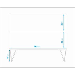 Foto 8 | Modular Credenza Ibiza Midtown Concept Estilo Bufetera 2 Puertas color Blanco