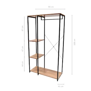 Foto 4 | Perchero Rack Top Living Closet Negro