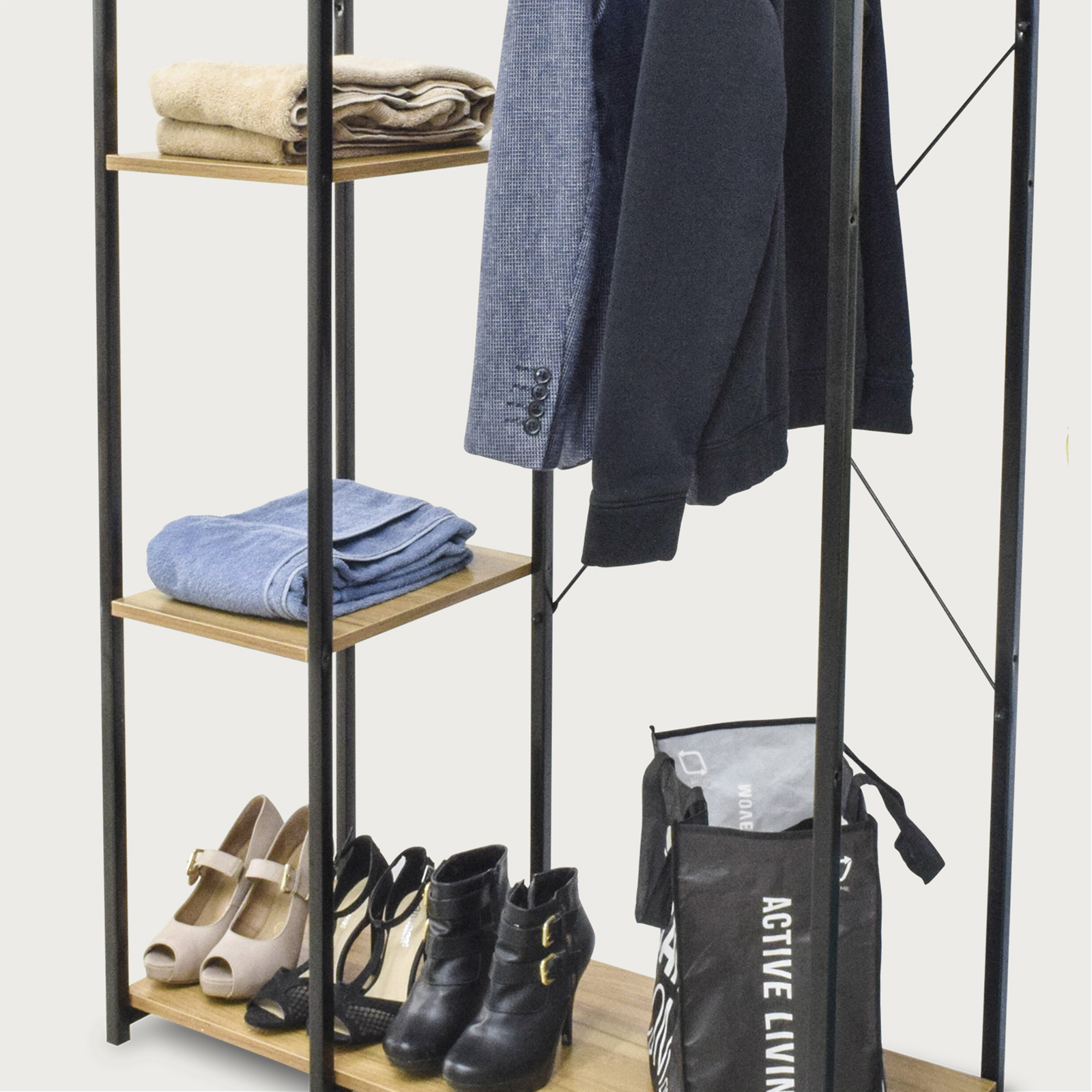 Foto 6 pulgar | Perchero Rack Top Living Closet Negro