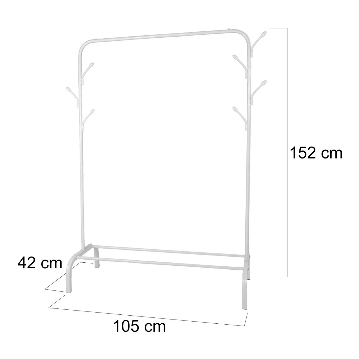 Foto 4 | Rack Green Apple Blanco Metálico Armable  147 x 110 x 42 cm