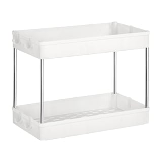 Foto 1 | Organizer Songmics, Lavabo De Baño De 2 Niveles, Armario De Cocina, Color Blanco