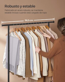 Foto 4 | Songmics Perchero Con Ruedas