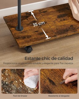 Foto 6 | Songmics Perchero Con Ruedas