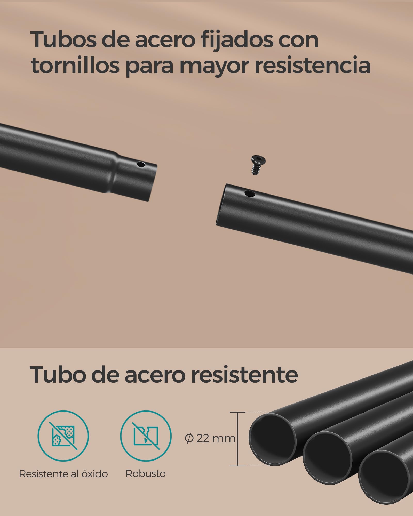 Foto 8 | Songmics Perchero Con Ruedas