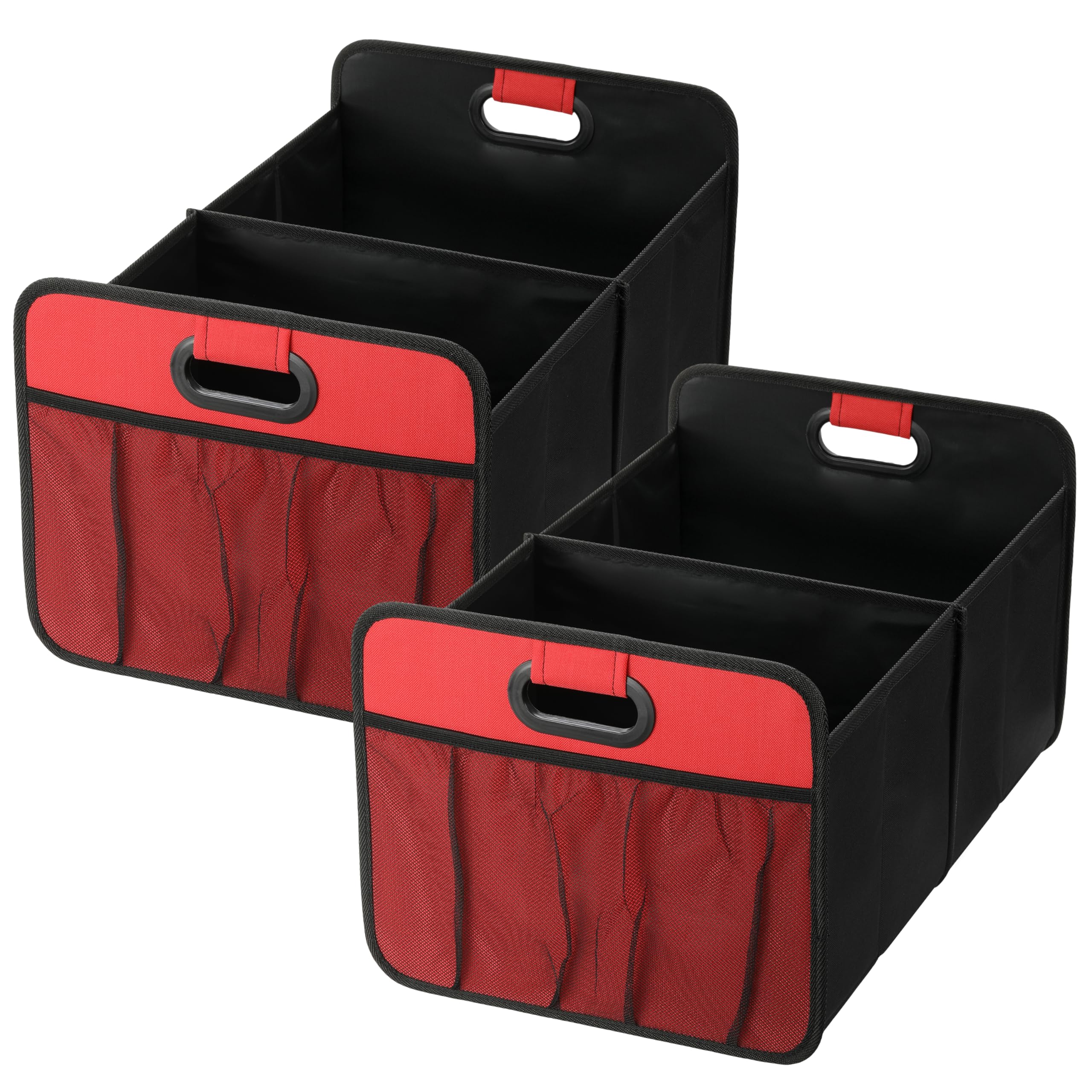 Foto 1 | Organizador De Maletero De Coche Simple Deluxe Con 2 Compartimentos, Color Rojo, Paquete De 2 - Venta Internacional.