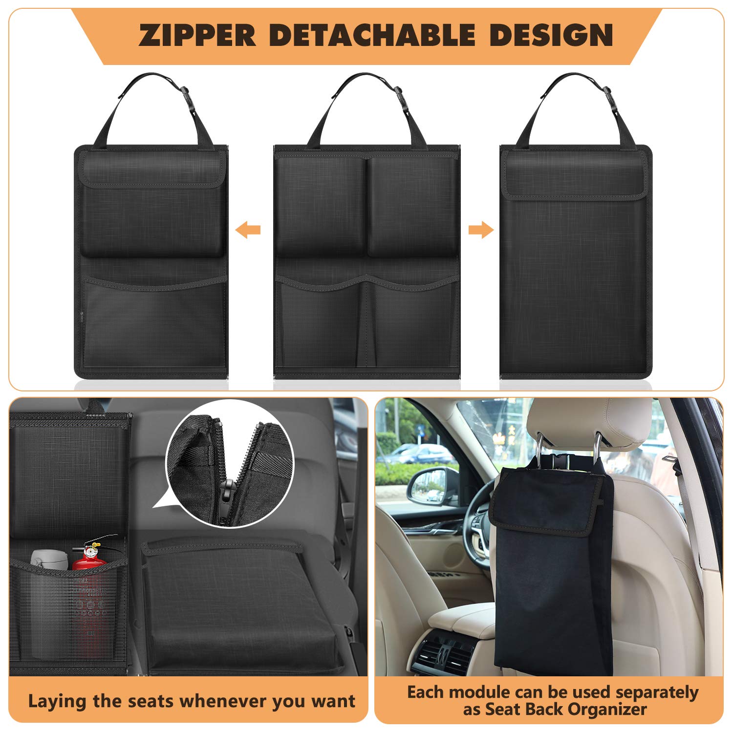 Foto 3 pulgar | Organizador Para Maletero De Coche, Finpac, Asiento Trasero, Jeeps, Suv, Furgonetas - Venta Internacional.