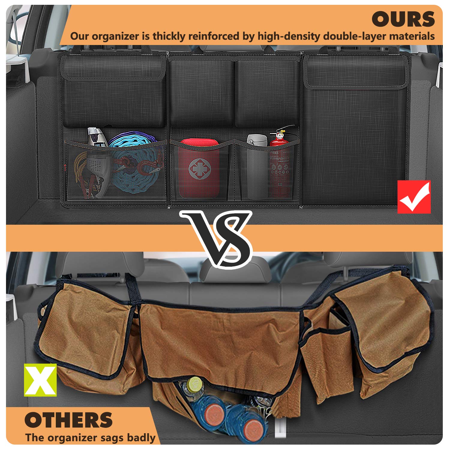 Foto 5 pulgar | Organizador Para Maletero De Coche, Finpac, Asiento Trasero, Jeeps, Suv, Furgonetas - Venta Internacional.