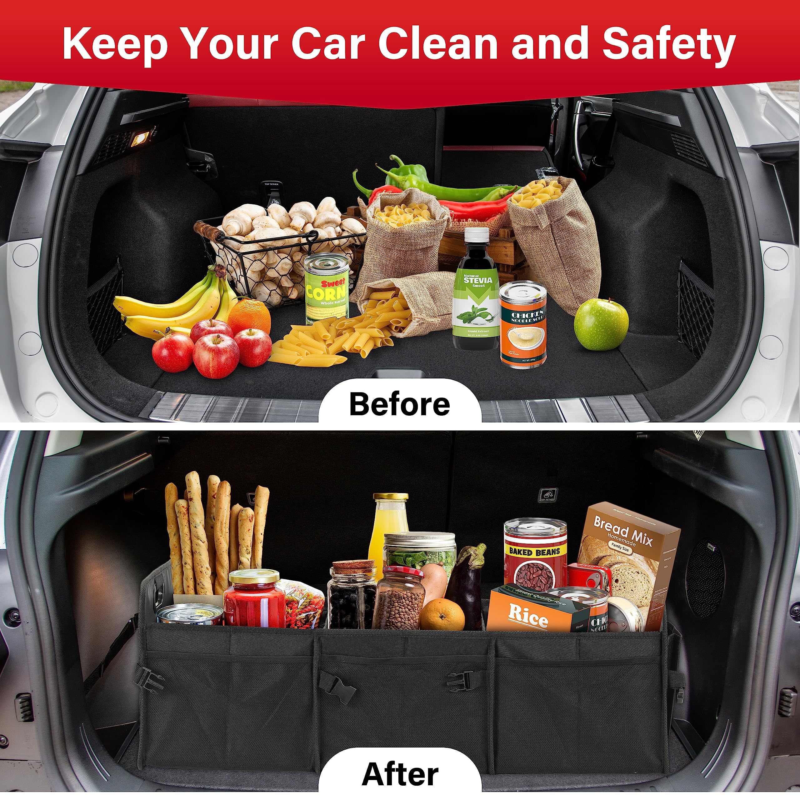 Foto 8 pulgar | Organizador Para Maletero De Coche, Sencillo, De Lujo, Impermeable, Oxford, Negro - Venta Internacional.