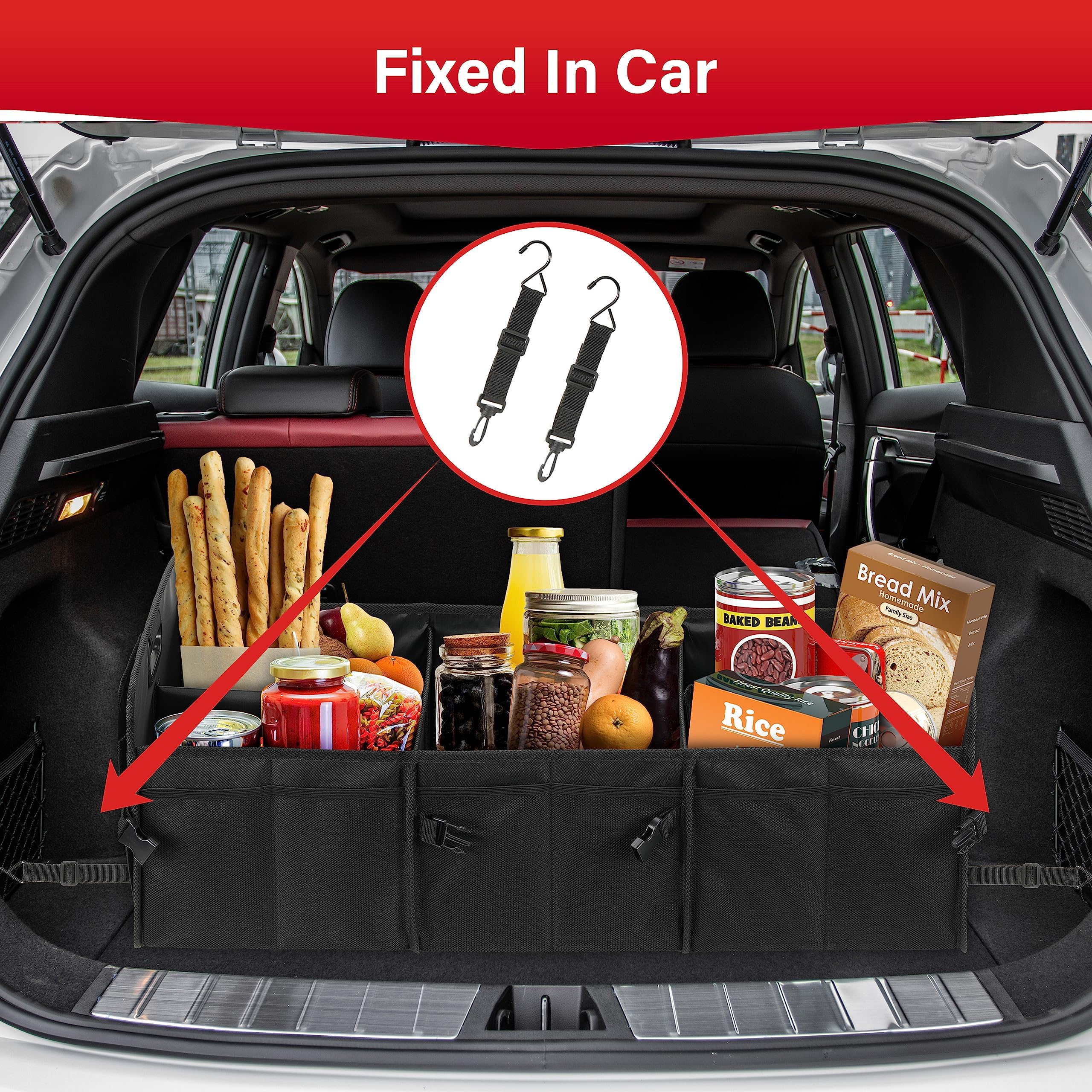 Foto 7 pulgar | Organizador De Maletero Simple Deluxe 95 L Para Coche Black Newv - Venta Internacional.