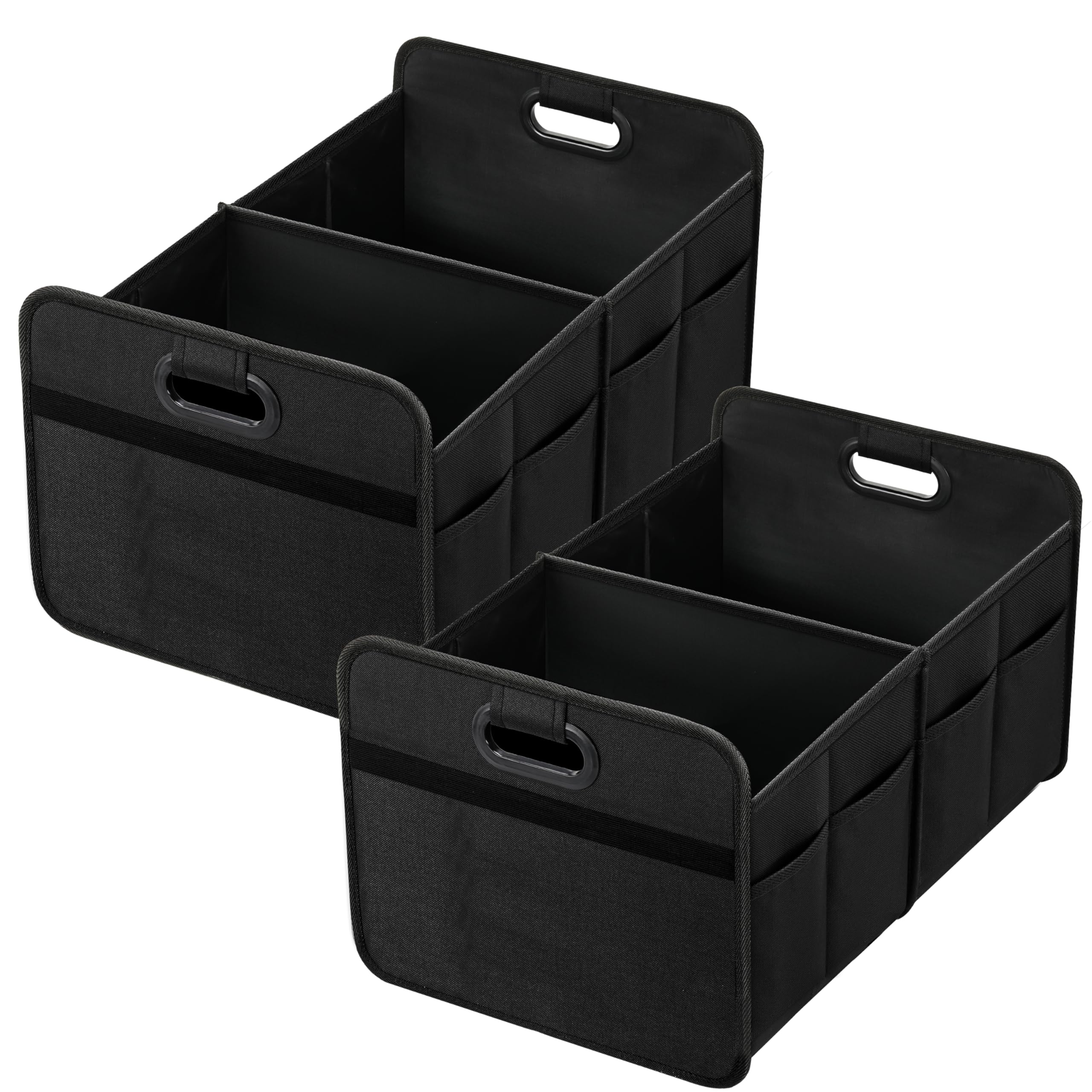 Foto 2 pulgar | Organizador De Maletero De Coche Simple Deluxe Con 2 Compartimentos, Negro, Paquete De 2 - Venta Internacional.