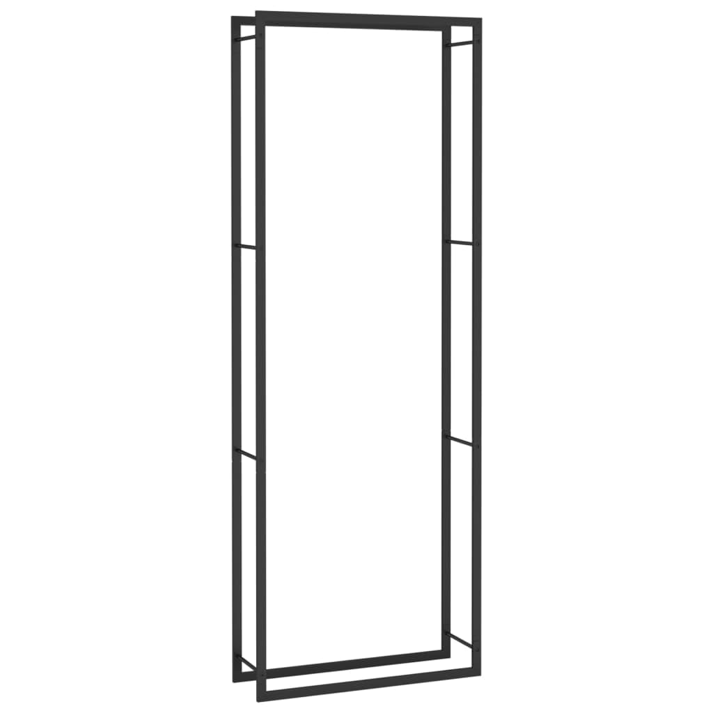 Foto 1 | Estante para Leña Vidaxl de Acero Negro- Venta Internacional