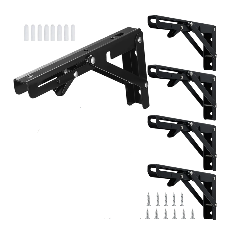 Mensula Xtellar Soporte Abatible Plegable Repisa Acero 15cm 4 Piezas