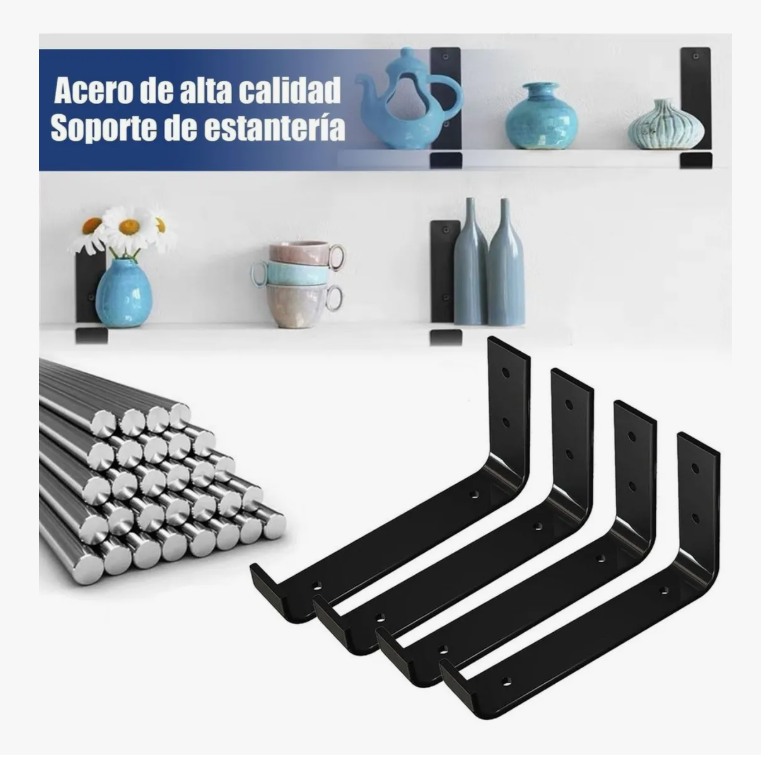 Foto 3 pulgar | Estante de Pared con 4 Ménsulas