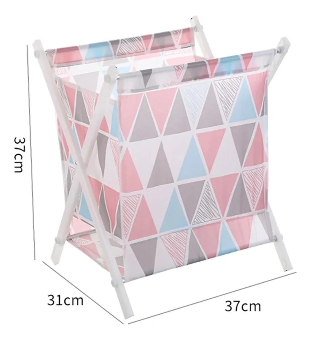 Foto 4 pulgar | Cesto Canasta De Ropa Sucia Armable Cruzado 44*31*37