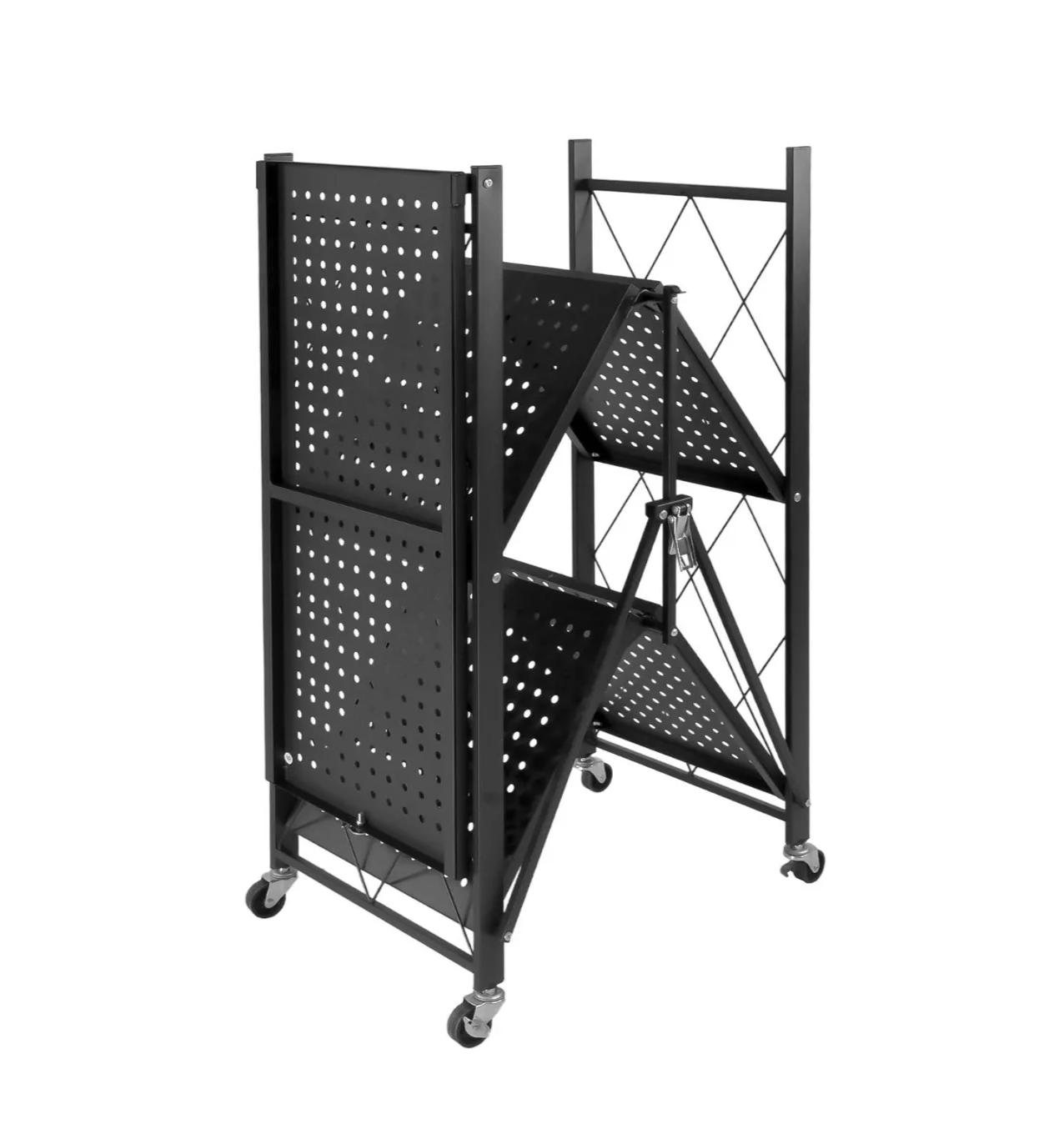 Foto 2 | Estante Anaquel Organizador Plegable Rack & Pack Negro 3 Niveles Metálico