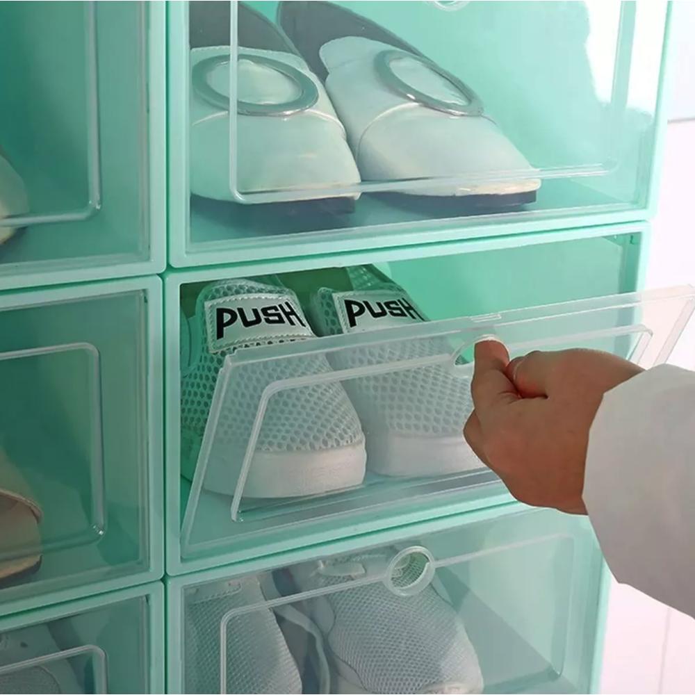 Foto 6 pulgar | Zapatera de Plástico Okaeri Transparentes