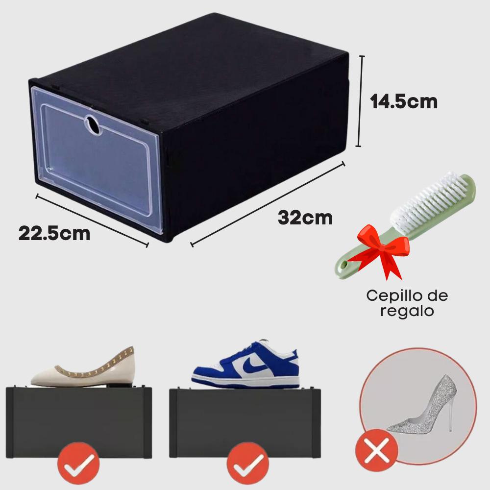 Foto 8 pulgar | Zapatera de Plástico Okaeri Transparentes