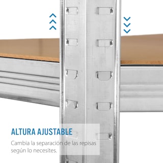 Foto 3 | Estante Multiusos Onof Esme-01 Rack Metálico 5 Niveles color Gris