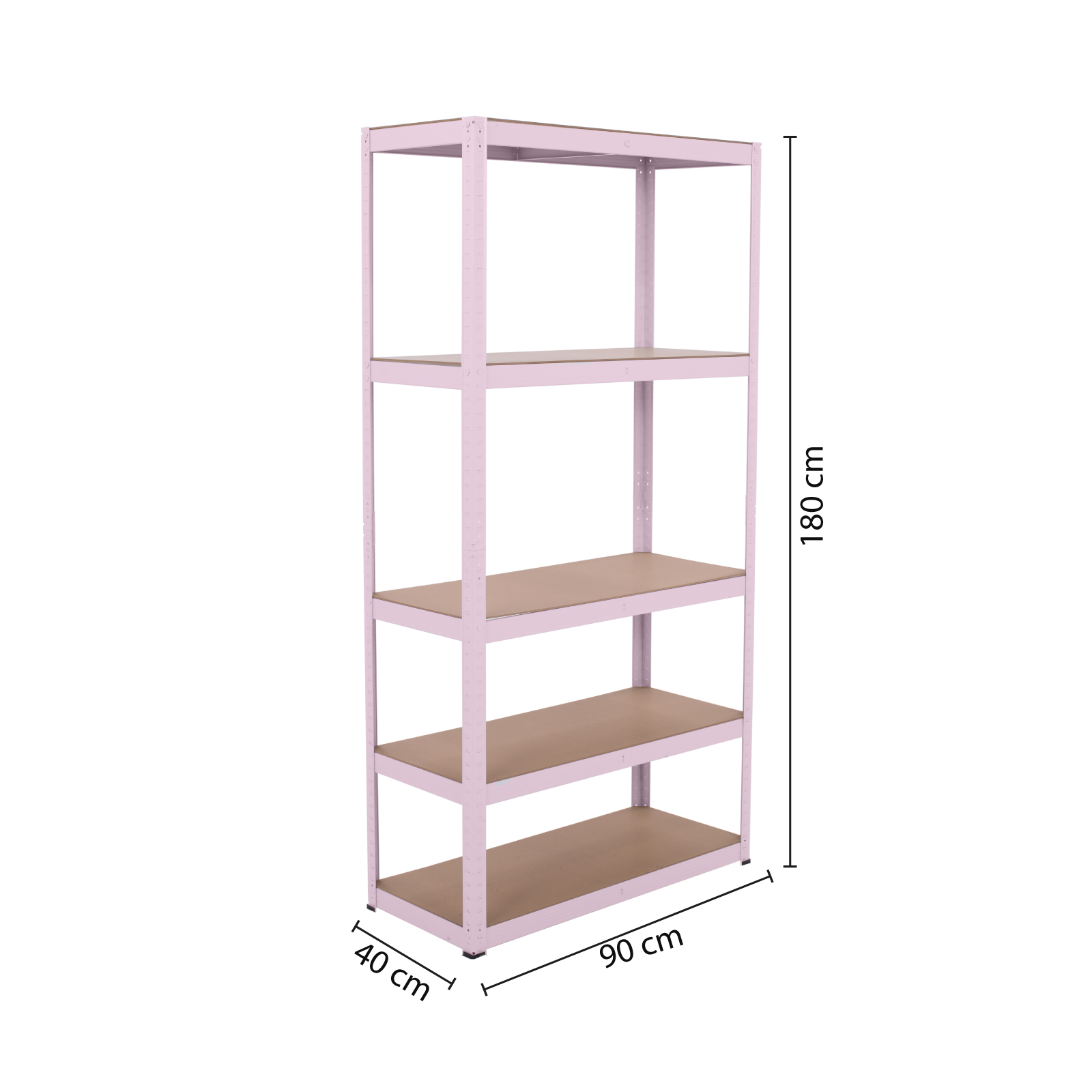 Foto 3 pulgar | Estante Metalico Onof Esm-01 Anaquel Rack 5 Niveles Color Rosa