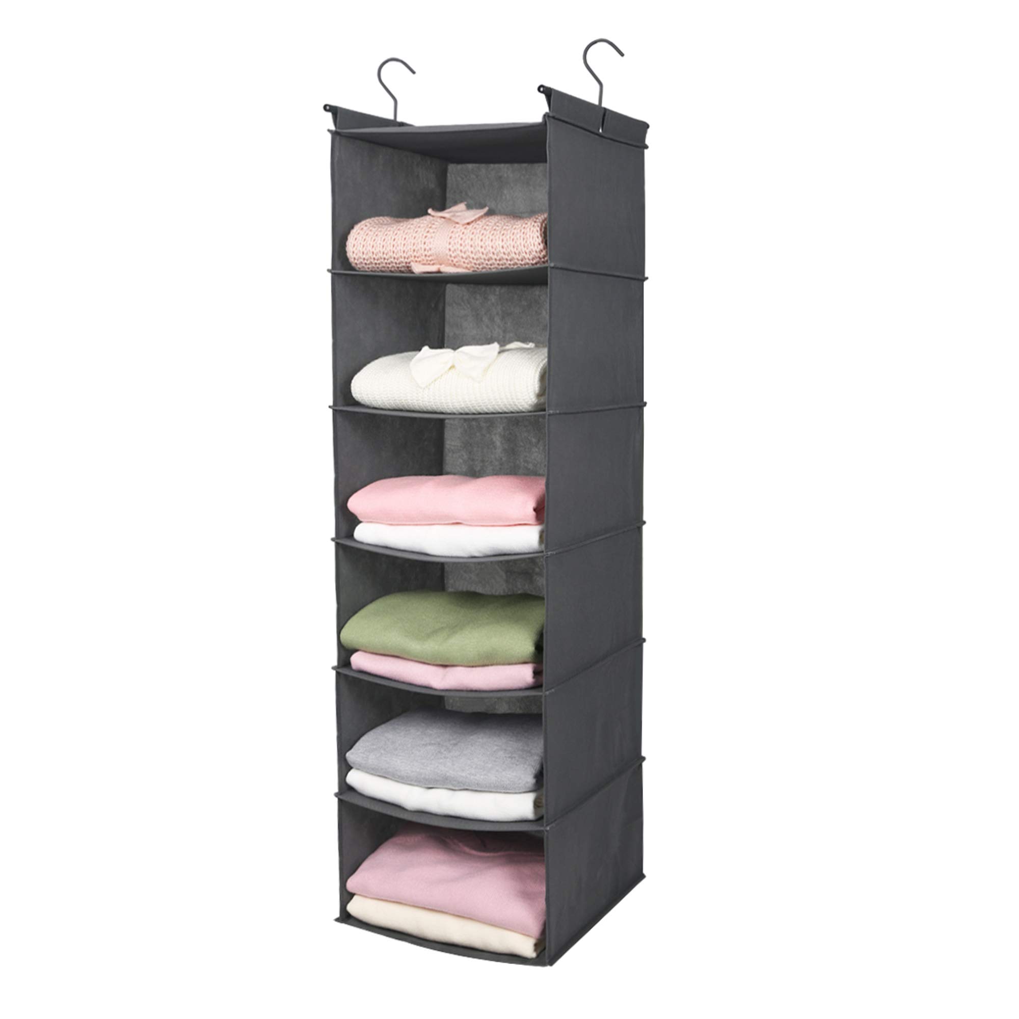 Organizador de Armario Colgante Max Houser Estante de 6 Niveles Gris - Venta Internacional