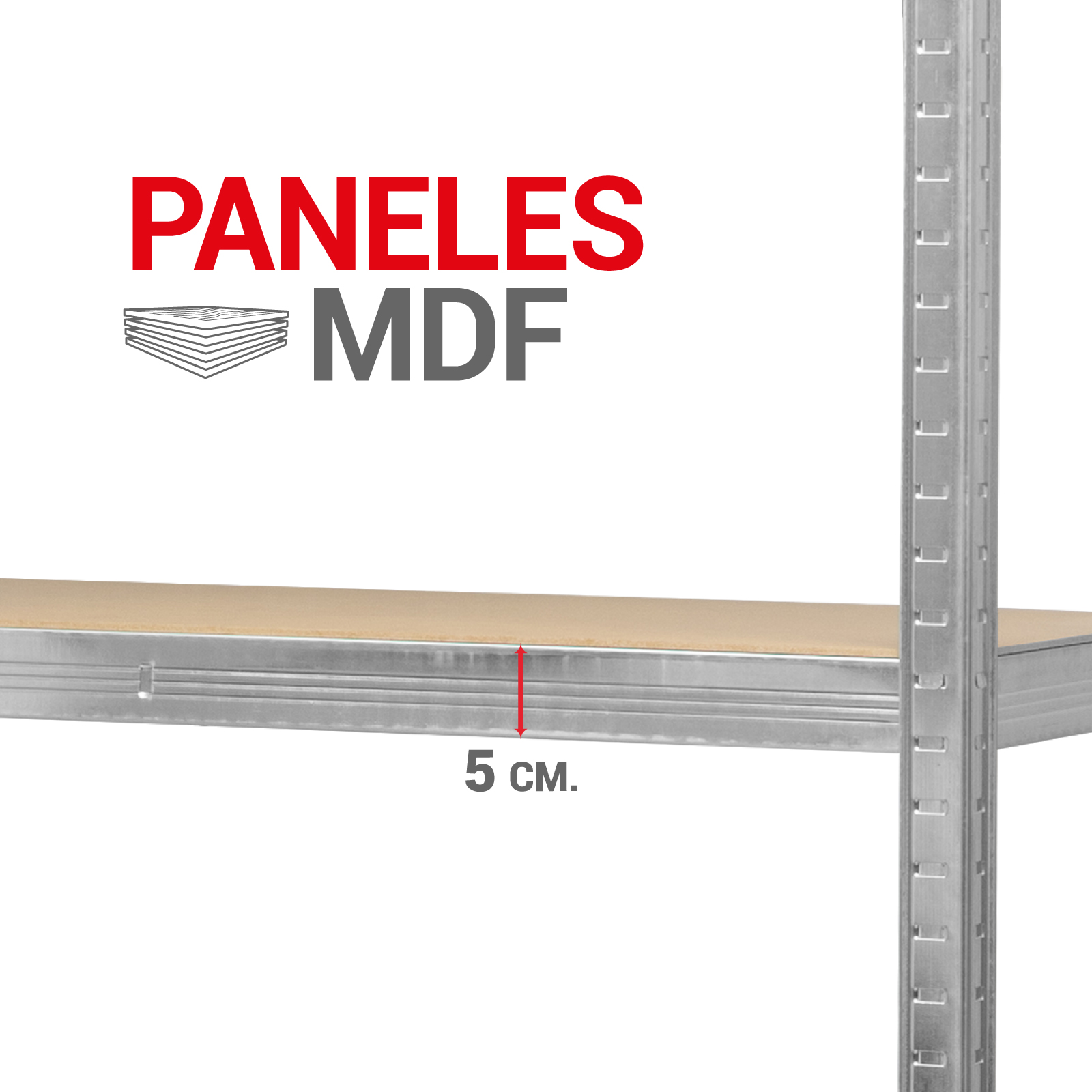 Foto 6 pulgar | Estante Metalico Onof Esm-01 Anaquel Rack 5 Niveles 2 Pz