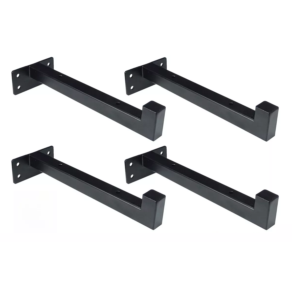 4pzs Acero Mensula Soporte Para Repisas Flotante 30cm Eo Safe Imports Esi-15591 Negro