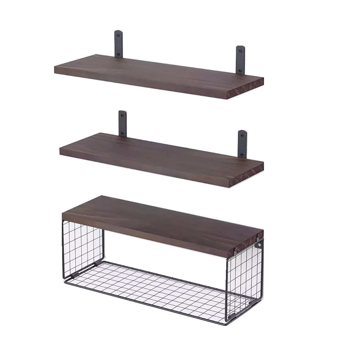 Estante Flotante  3 Piezas Eo Safe Imports Esi-18110  Marrón