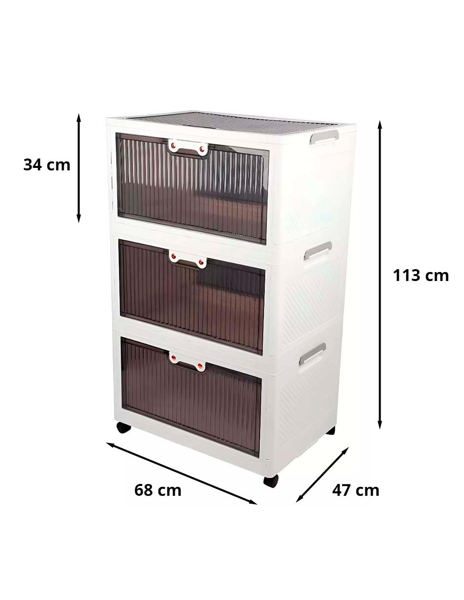 Foto 3 pulgar | Caja Organizadora Jumbo Plegable Tipo Closet 3 Piezas