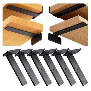 Foto 2 | Soporte Para Repisa Flotant Soportes 6pzs Eo Safe Imports Esi-18481 Negro