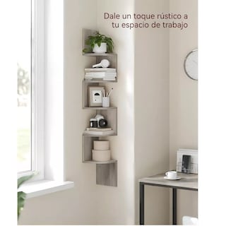 Foto 3 | 5 Repisas Esquinera Flotantes Eo Safe Imports Esi-18484 Grises