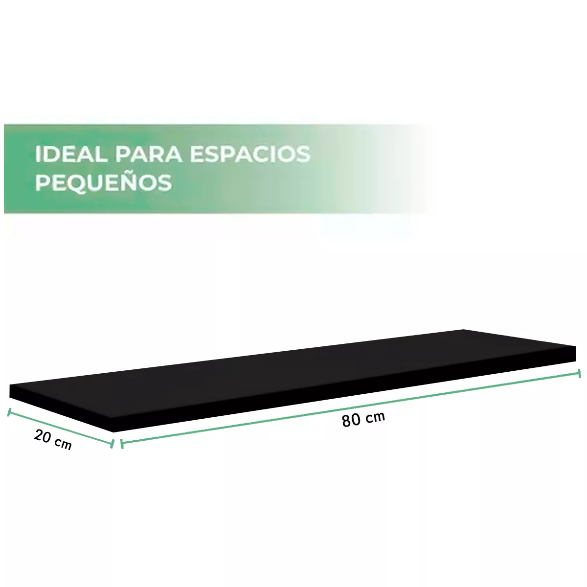 Foto 3 pulgar | Repisas Flotantes Minimalistas  Negro 3 Piezas
