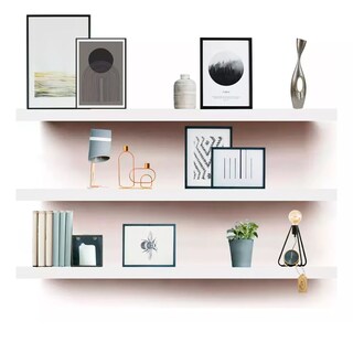 Foto 2 | Repisas Flotantes Minimalistas 30x15 Cm Eo Safe Imports Esi-18508 Blanco 3 Piezas