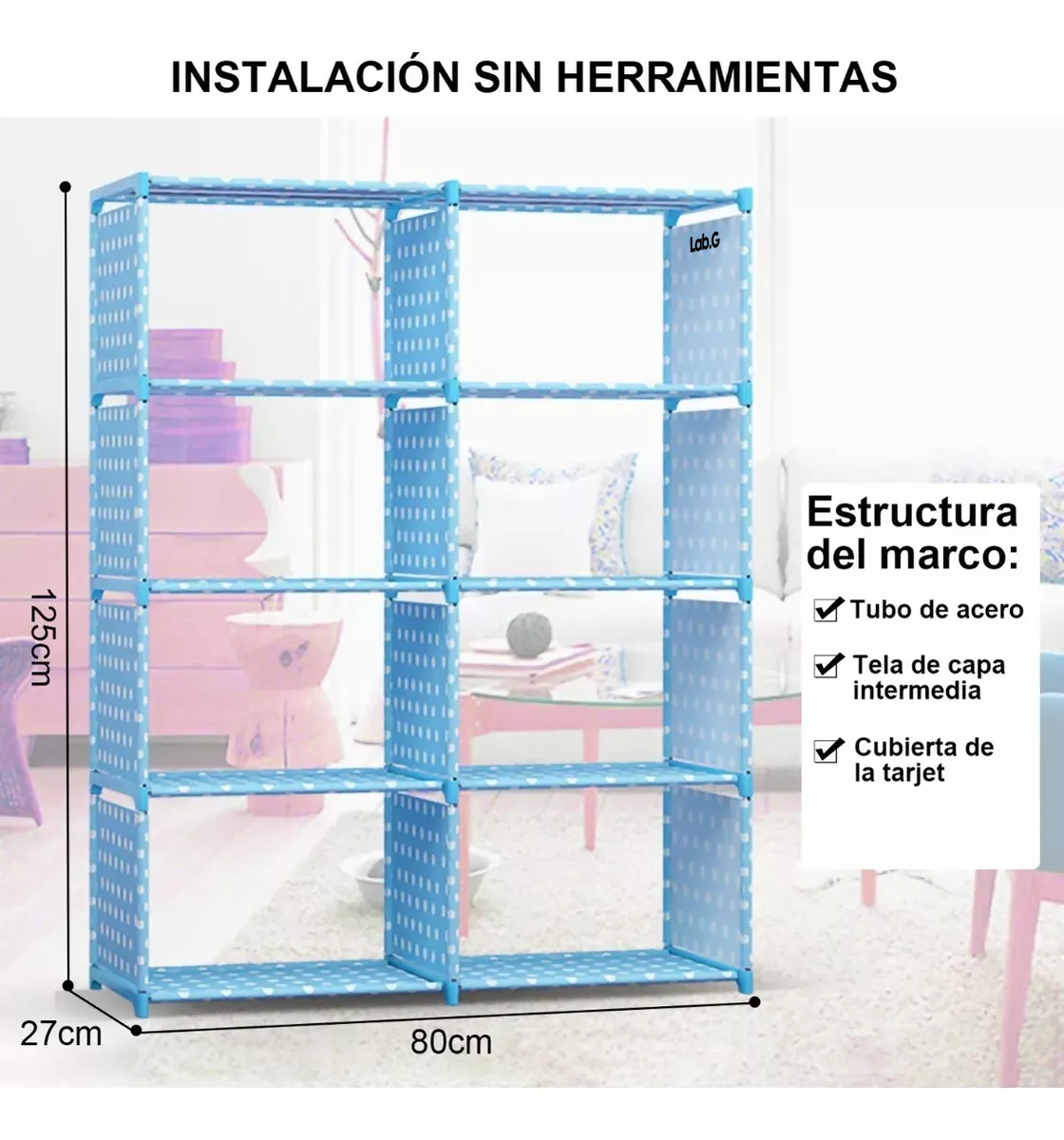 Foto 2 | Estantes Lab.G Azul
