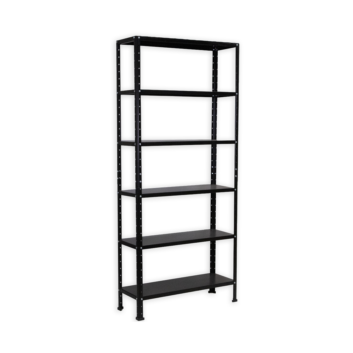 Foto 2 pulgar | Anaquel Metálico Adf Con 6 Repisas Estante Organizador 190x84x30 Cm. Carga 300 Kg, Color Negro