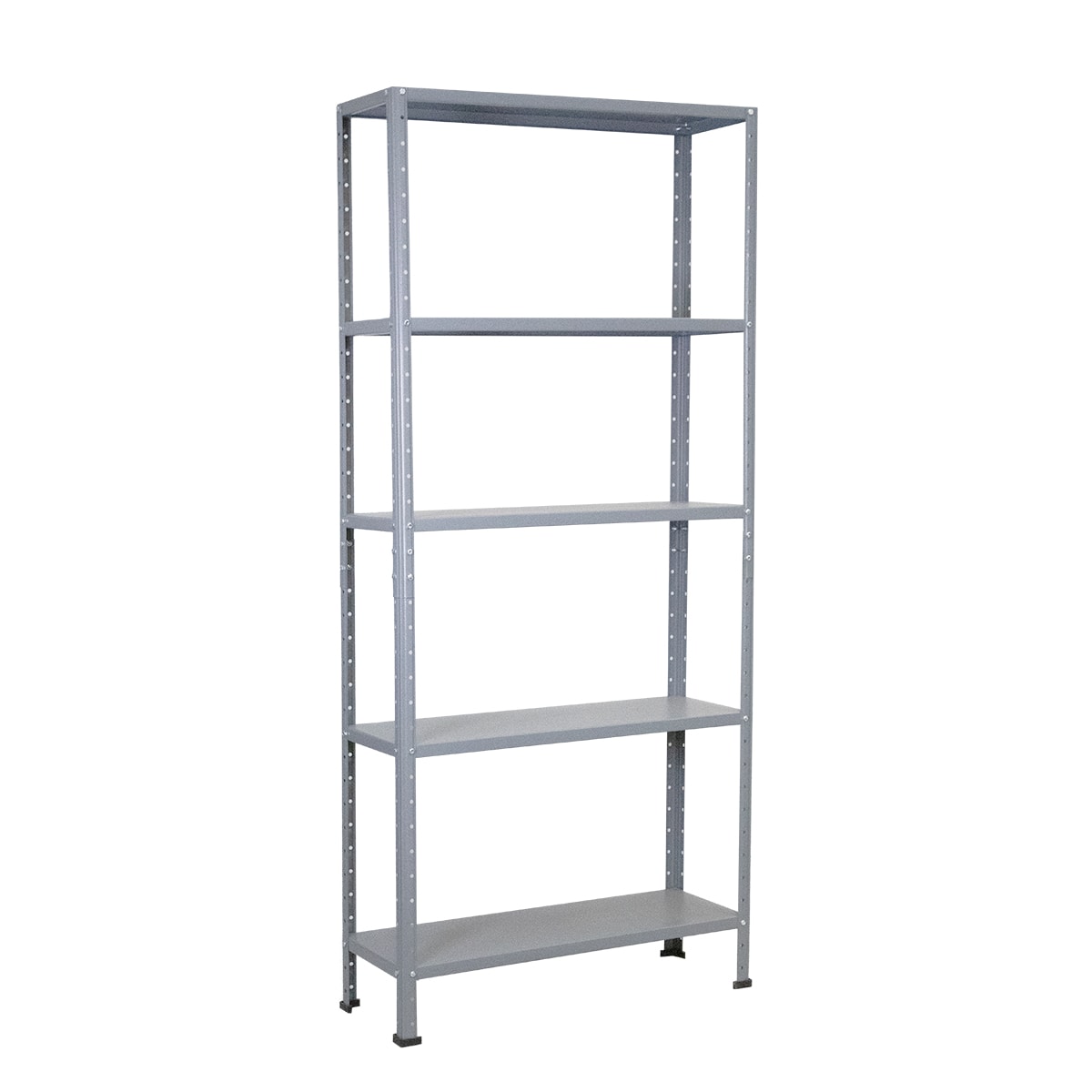 Anaquel Metálico Adf Con 5 Repisas Estante Organizador 190x84x30 Cm. Carga 400 Kg, Color Gris Uso Rudo. $1,599