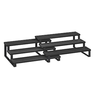 Foto 1 | Songmics Estante Para Especias, Juego De 2 Estantes De Armario, Especiero Extensible De 3 Niveles, Negro Ébano Y Ne