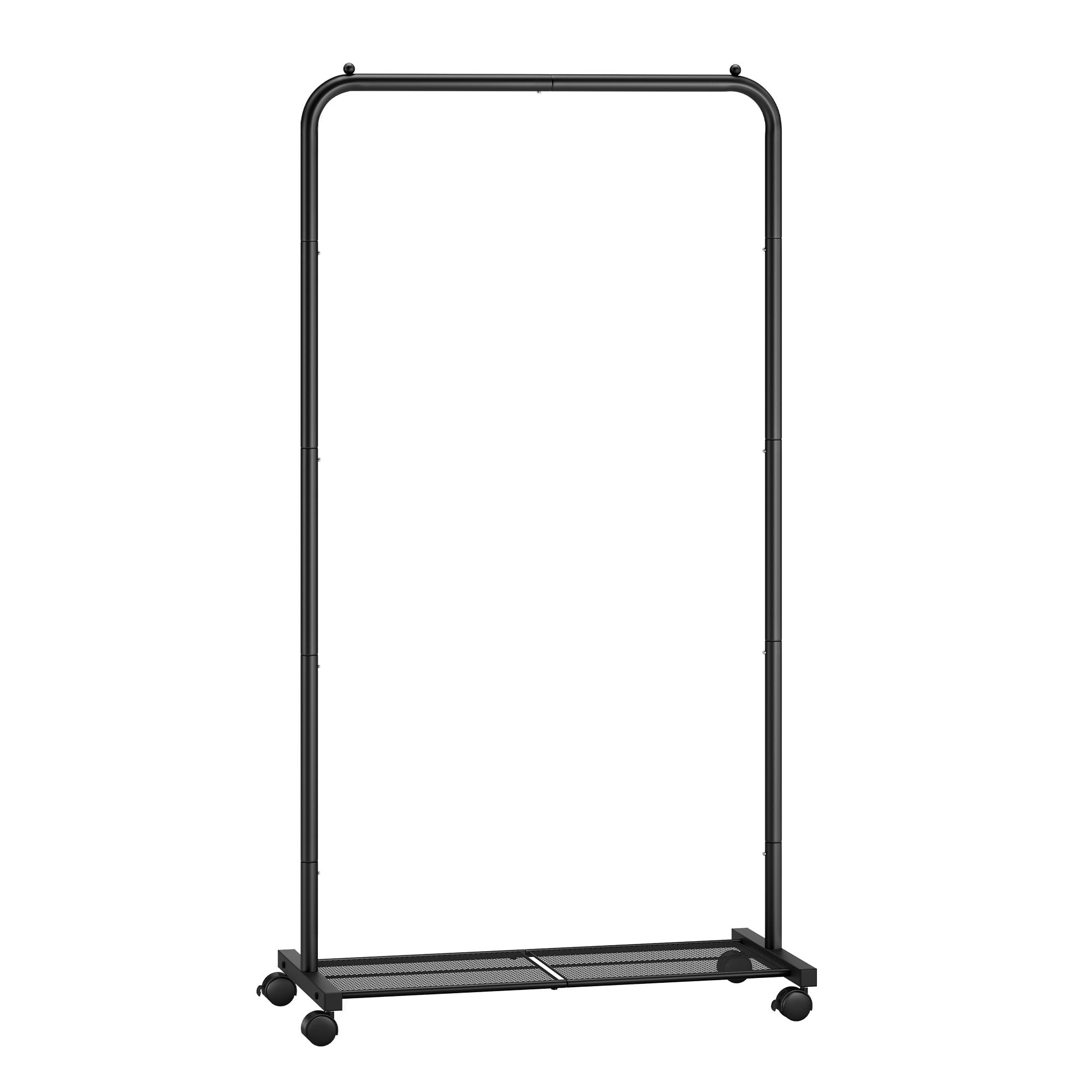 Songmics Perchero Burro Con Ruedas, Perchero De Ropa, 40.5 X 74 X 158 Cm, Estante De Malla Densa, 2 Frenos, Estru