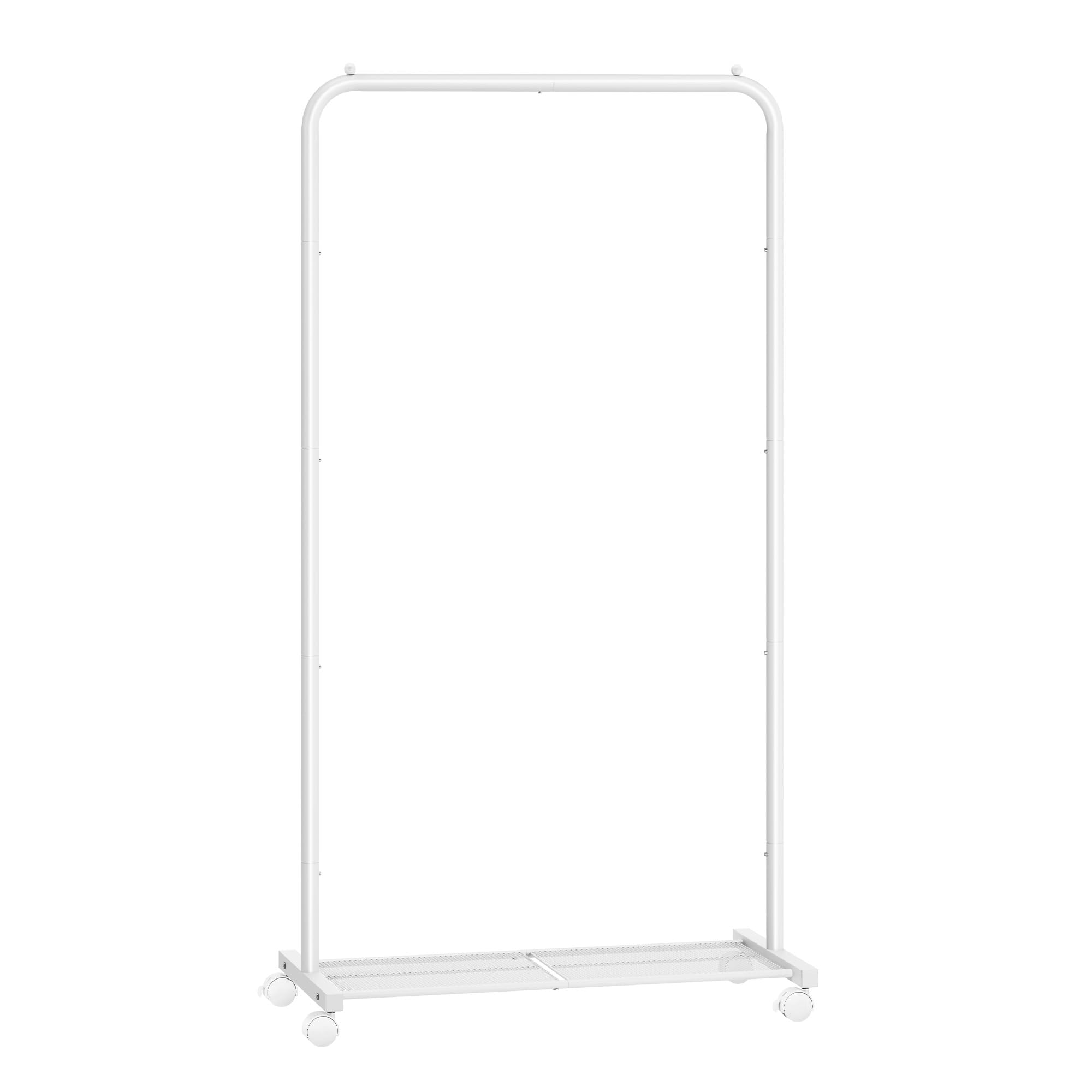 Foto 2 pulgar | Songmics Perchero Burro Con Ruedas, Perchero De Ropa, 40.5 X 74 X 158 Cm, Estante De Malla Densa, 2 Frenos, Estru