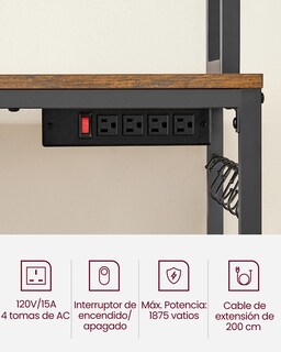 Foto 6 | Estantería Vasagle Soporte para Microondas