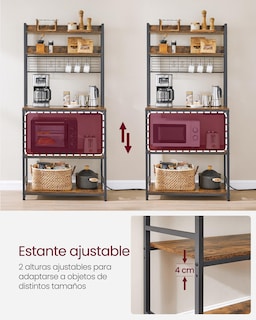 Foto 7 | Estantería Vasagle Soporte para Microondas