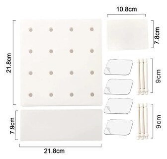 Foto 4 | Organizadores Xtellar De Pared Tablero De Agujero Estantes 4pcs