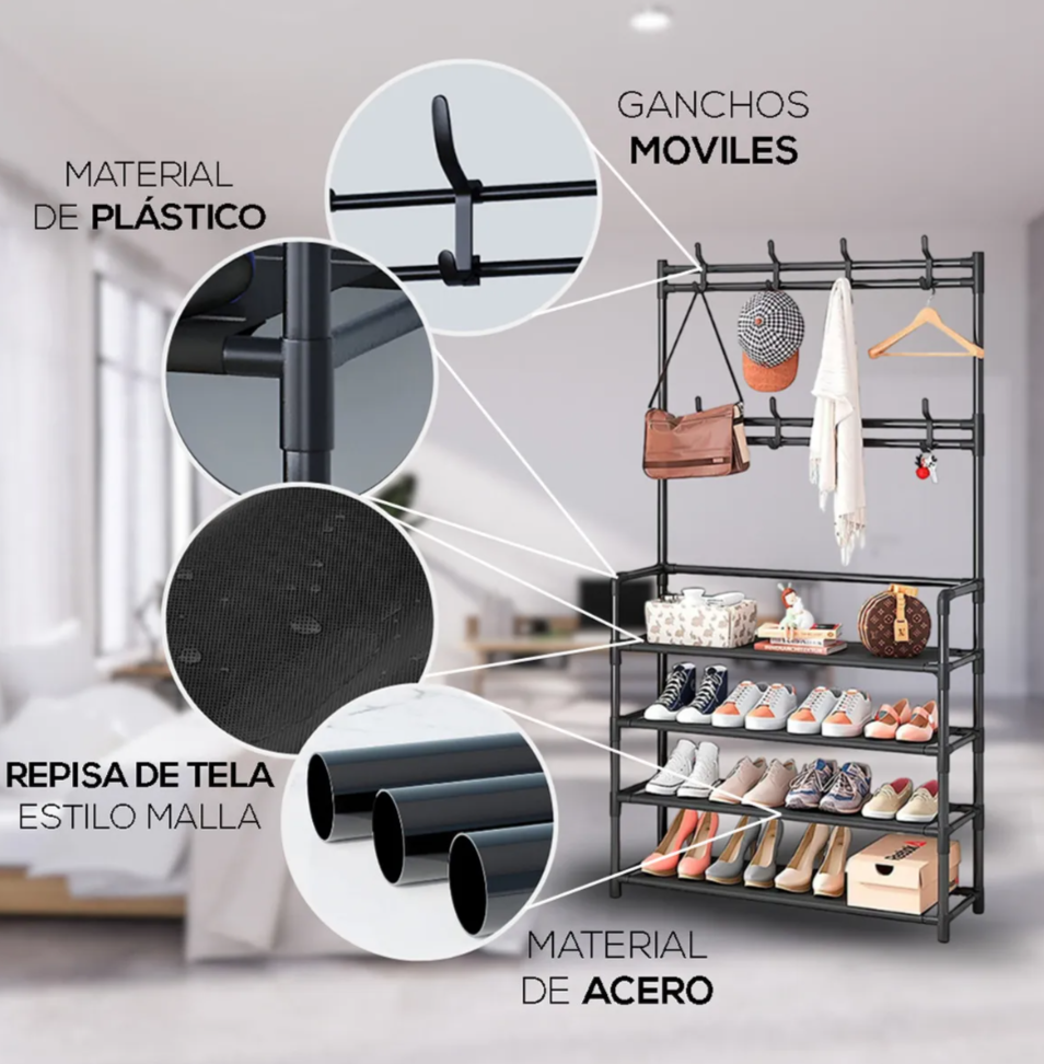 Foto 4 | Zapatero Xtellar 4 Niveles de Acero Inoxidable