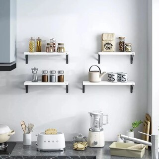 Foto 3 | Juego 4 Repisas Flotante Minimalista Eo Safe Imports Esi-18874 Blanco