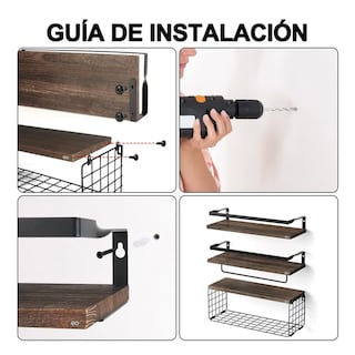Foto 2 | Estante De 3 Pisos De Madera Baño 40 Cm Eo Safe Imports Esi-18871 Color Marrón